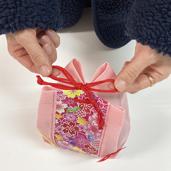 ラッピング　桜　春　セール　簡単ラッピング　信玄袋　洋菓子　和菓子