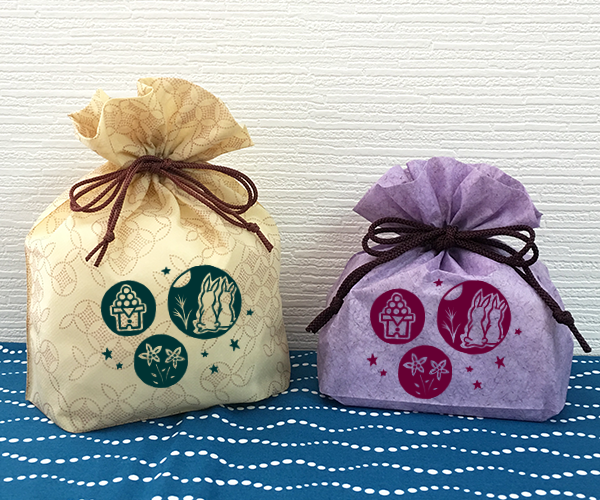 月見　団子　和菓子　ラッピング　秋祭り　うさぎ