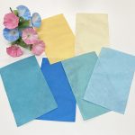 ラッピング 平袋 夏色 ブルー イエロー リボン 和風 洋風 カラー