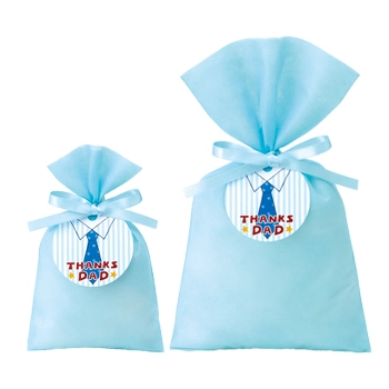 父の日タグの平袋ラッピング例