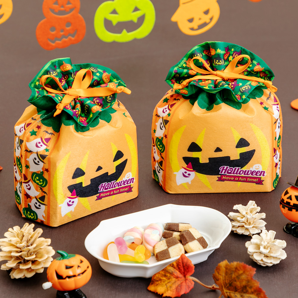 21　ハロウィン　かぼちゃ　おばけ　ラッピングの森　ラッピング専門店　ラッピングアイデア　年間行事　季節のラッピング　秋のラッピング