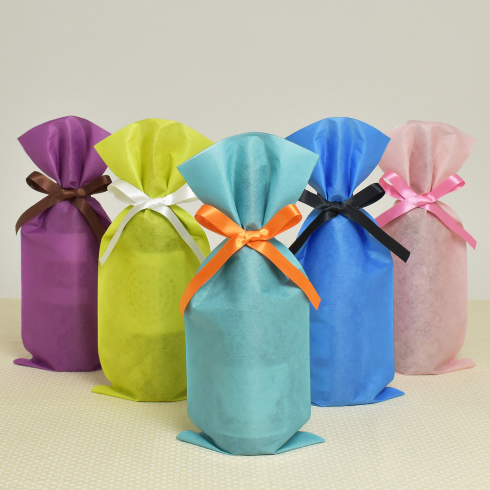 36色展開ラッピング｜カラフルなワインラッピング