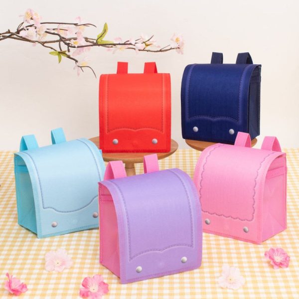 Japanese schoolbag-style wrapping bag for spring gifts